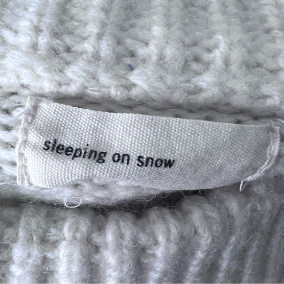 Anthropologie Sleeping On Snow Embroidered Mockneck Pullover Sweater Size XL - Picture 11 of 16